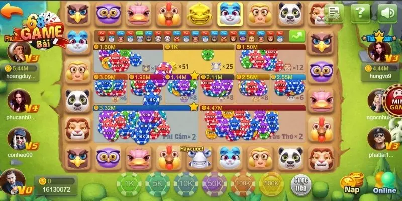 Trải nghiệm game Phi cầm tẩu thú độc lạ tại cổng game 68 game bài 5 cach choi phi cam tau thu cho nguoi moi