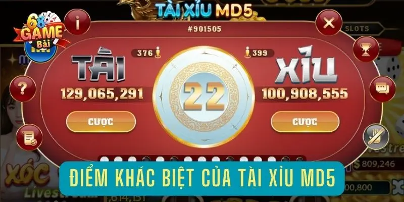Tài xỉu MD5 68 game bài xanh chín, thưởng lớn và hơn thế nữa 1 Điểm khác biệt của tài xỉu MD5 và trò chơi truyền thống