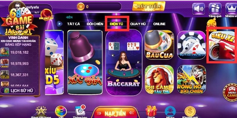 Siêu Xe 68 Game Bài - Giải Trí Vui, Kiếm Tiền Triệu Mỗi Ngày 4 Thao tác tham gia siêu xe 68 game bài cho tân thủ