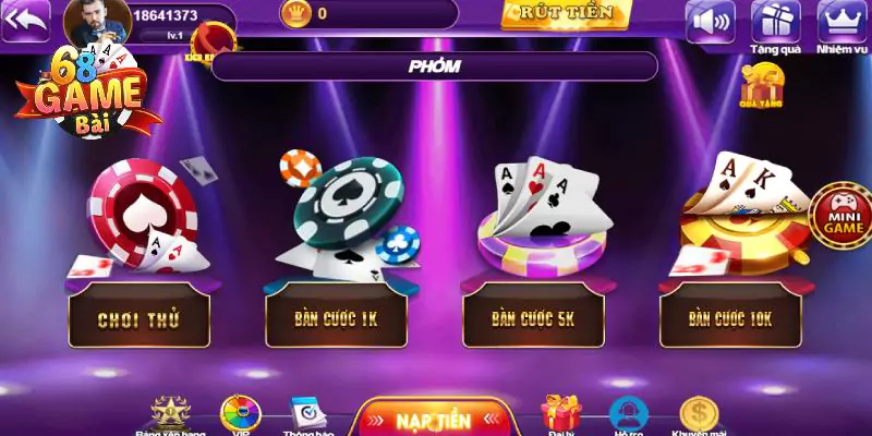 Phỏm 68 game bài - game bài đổi thưởng thắng tiền thật 3 Luật chơi phỏm 68 game bài