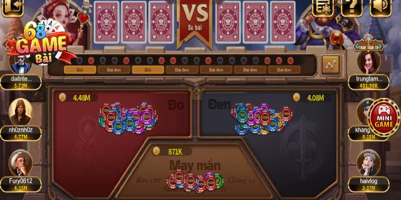 Đại chiến đỏ đen 68 game bài - Game cá cược thú vị nhất 3 Hướng dẫn so bài tại đại chiến đỏ đen