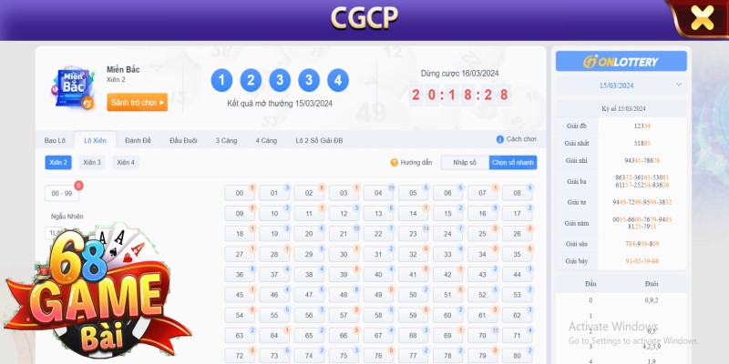 Lô đề 68 game bài - Thử vận may nhận tiền thưởng siêu khủng 2 Cập nhật được nhiều phiên bản lô đề mới