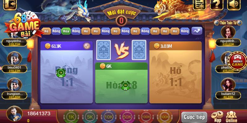 Sảnh Live Sexy 68 game bài - Lựa chọn số 1 của hàng triệu bet thủ 7 Tiger Dragon tại sảnh Live Sexy 68 game bài