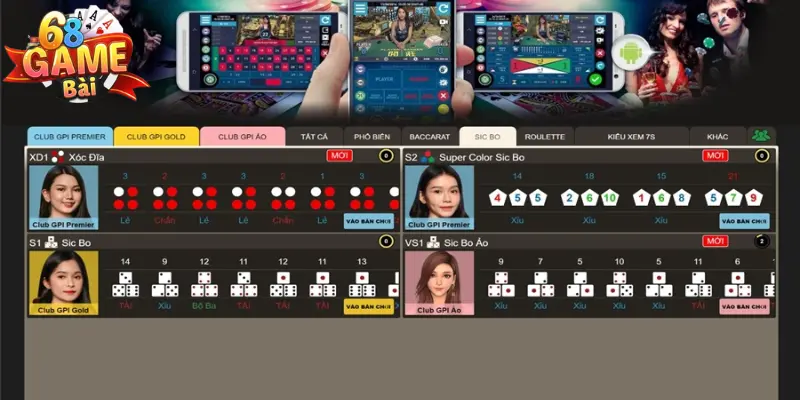 Sảnh MG 68 game bài - Hấp dẫn, nghẹt thở đến từng phút giây 2 Giao diện cập nhật mới