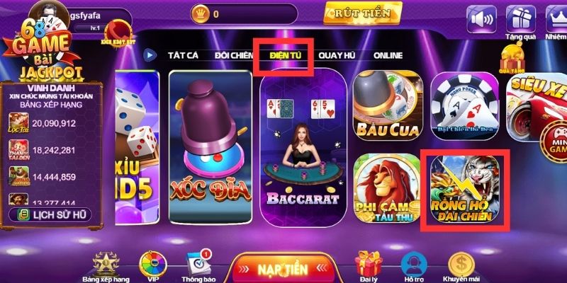 Rồng Hổ Đại Chiến 68 Game Bài - Trò Chơi Gây Sốt Cộng Đồng 4 image 5