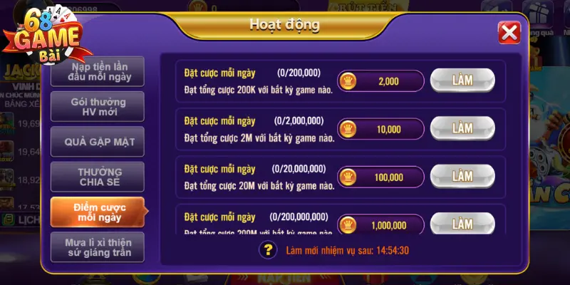 Kiếm Tiền 68 Game Bài Có Được Không? Thực Hiện Bằng Cách Nào? 4 Tham gia vào các sự kiện tại 68 game bài để nhận thưởng dễ dàng